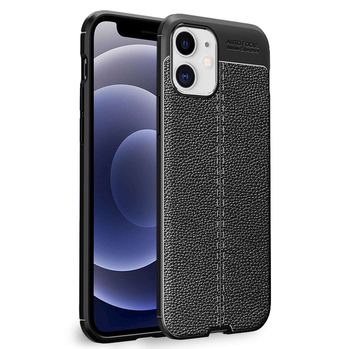 NALIA Leder-Optik Silikon Case für iPhone 12 Mini – Griffig & Matt – BARRON Handyhülle (Anti-Fingerprint, Stoßfest & Robust) – Marke aus Berlin Namma Markt