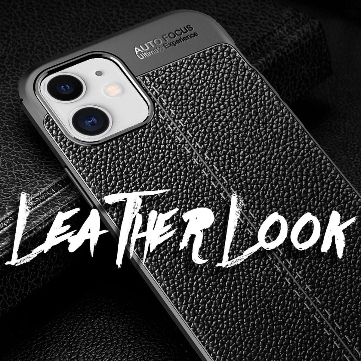 NALIA Leder-Optik Silikon Case für iPhone 12 Mini – Griffig & Matt – BARRON Handyhülle (Anti-Fingerprint, Stoßfest & Robust) – Marke aus Berlin Namma Markt