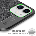 NALIA Leder-Optik Silikon Case für iPhone 12 / 12 Pro – Griffig & Matt – BARRON Handyhülle (Anti-Fingerprint, Stoßfest & Robust) – Marke aus Berlin