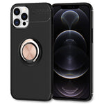 NALIA Ringhülle für iPhone 12 Pro Max – Ring-Ständer 360° & für Magnet-Halter – GRIP360 (Mattiertes Silikon Case) – Marke aus Berlin