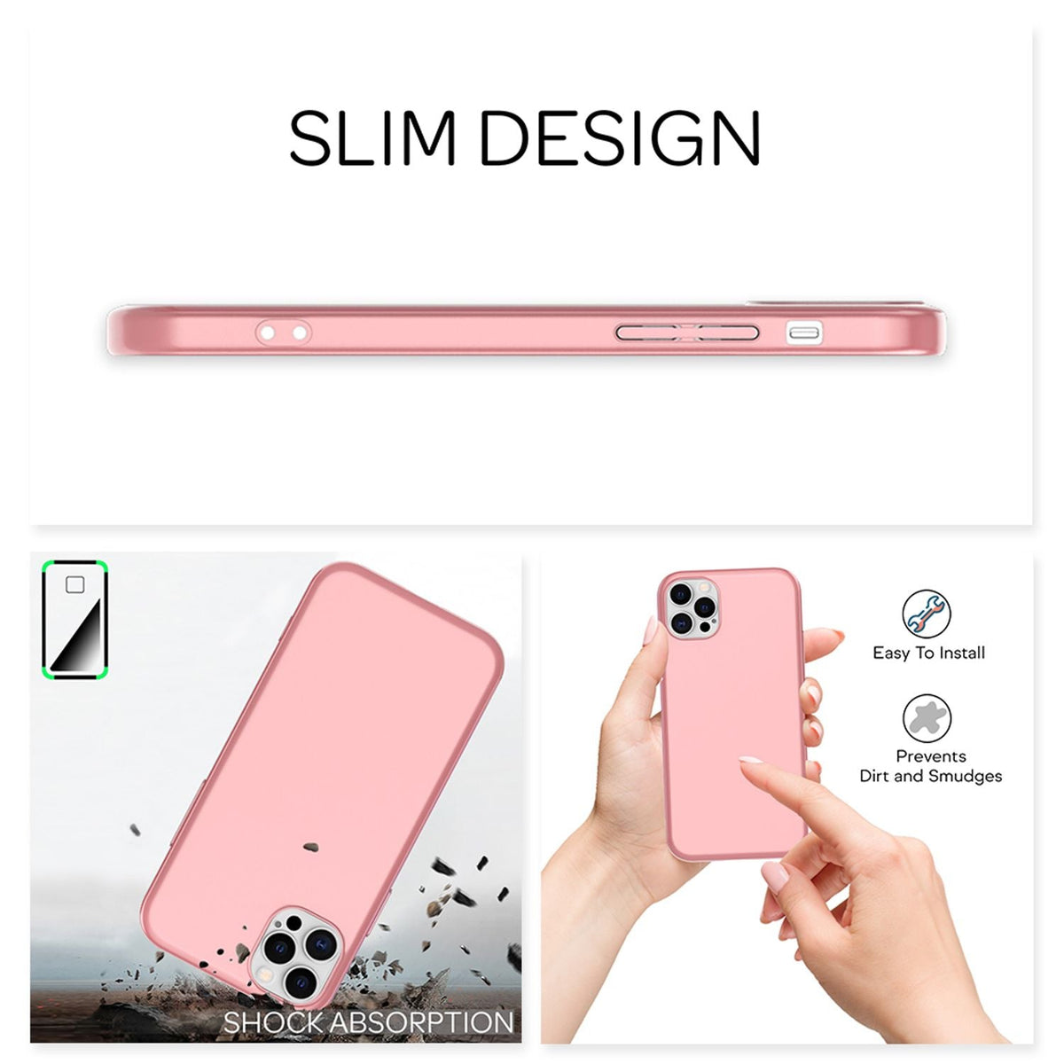 NALIA Ultra Slim Hardcase für iPhone 12 Pro Max – Anti-Fingerabdruck & 0.5mm Dünn – PUREFIT (Matt & Leicht) – Marke aus Berlin