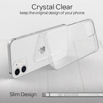 NALIA Transparente Hülle für iPhone 12 Mini – Harte Rückseite & Silikon Rand – IGNITE (Stoßfeste Handyhülle & Verstärkte Ecken) – Marke aus Berlin