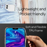 NALIA Transparente Hülle für iPhone 12 Mini – Harte Rückseite & Silikon Rand – IGNITE (Stoßfeste Handyhülle & Verstärkte Ecken) – Marke aus Berlin