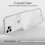 NALIA Transparente Hülle für iPhone 12 Pro Max – Harte Rückseite & Silikon Rand – IGNITE (Stoßfeste Handyhülle & Verstärkte Ecken) – Marke aus Berlin
