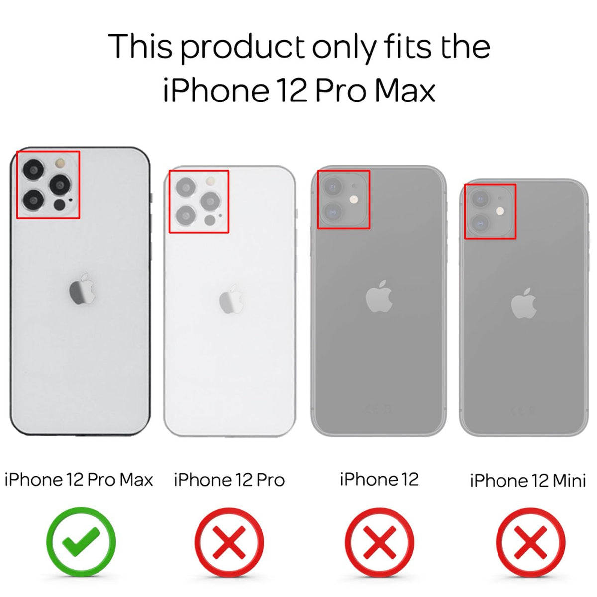 NALIA Transparente Hülle für iPhone 12 Pro Max – Harte Rückseite & Silikon Rand – IGNITE (Stoßfeste Handyhülle & Verstärkte Ecken) – Marke aus Berlin