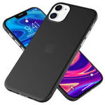 NALIA Ultra Slim Hardcase für iPhone 12 Mini – Matt-Transparent & 0.3mm Dünn – PHANTOM (Dünnes Cover & Kamera-Vollschutz) – Marke aus Berlin