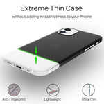 NALIA Ultra Slim Hardcase für iPhone 12 Mini – Matt-Transparent & 0.3mm Dünn – PHANTOM (Dünnes Cover & Kamera-Vollschutz) – Marke aus Berlin