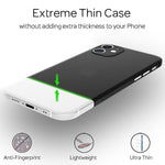 NALIA Ultra Slim Hardcase für iPhone 12 Mini – Matt-Transparent & 0.3mm Dünn – PHANTOM (Dünnes Cover & Kamera-Vollschutz) – Marke aus Berlin