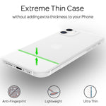NALIA Ultra Slim Hardcase für iPhone 12 Mini – Matt-Transparent & 0.3mm Dünn – PHANTOM (Dünnes Cover & Kamera-Vollschutz) – Marke aus Berlin