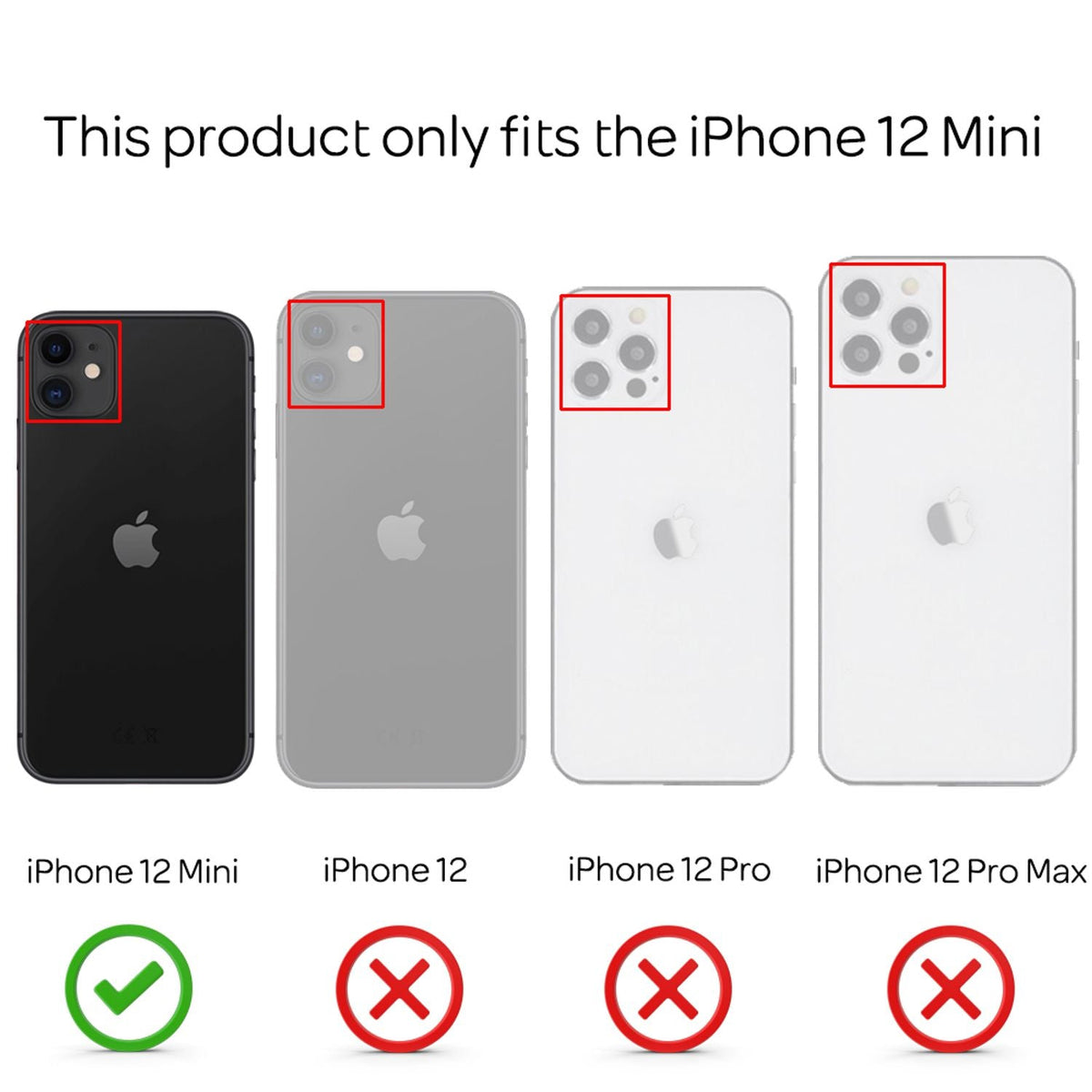 NALIA Ultra Slim Hardcase für iPhone 12 Mini – Matt-Transparent & 0.3mm Dünn – PHANTOM (Dünnes Cover & Kamera-Vollschutz) – Marke aus Berlin