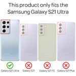 NALIA Glitzerhülle für Samsung Galaxy S21 Ultra – Funkelndes Silikon Case – DAZZLIN (Transparent & Stoßfest) – Marke aus Berlin