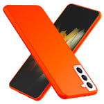 NALIA Neon Silikonhülle für Samsung Galaxy S21 – Soft-Touch & Signal-Neon – NEONSHOCK (Matte Schutzhülle) – Marke aus Berlin