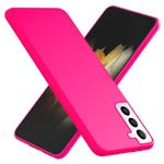 NALIA Neon Silikonhülle für Samsung Galaxy S21 – Soft-Touch & Signal-Neon – NEONSHOCK (Matte Schutzhülle) – Marke aus Berlin