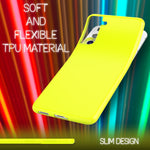 NALIA Neon Silikonhülle für Samsung Galaxy S21 – Soft-Touch & Signal-Neon – NEONSHOCK (Matte Schutzhülle) – Marke aus Berlin