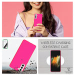 NALIA Neon Silikonhülle für Samsung Galaxy S21 – Soft-Touch & Signal-Neon – NEONSHOCK (Matte Schutzhülle) – Marke aus Berlin