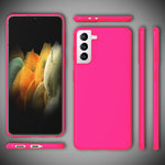 NALIA Neon Silikonhülle für Samsung Galaxy S21 – Soft-Touch & Signal-Neon – NEONSHOCK (Matte Schutzhülle) – Marke aus Berlin