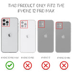 NALIA Handykette mit Neon Glitzerhülle für iPhone 12 Pro Max – Durchsichtig & Funkelnd – HANGIT SPARK (Transparentes Silikon Case zum Umhängen) – Marke aus Berlin