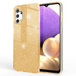 NALIA Glitzerhülle für Samsung Galaxy A32 5G – Funkelnder Glitzer-Look & Grip – SHINEPOP (Silikon Case) – Marke aus Berlin