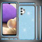 NALIA Glitzerhülle für Samsung Galaxy A32 5G – Funkelnder Glitzer-Look & Grip – SHINEPOP (Silikon Case) – Marke aus Berlin
