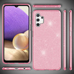 NALIA Glitzerhülle für Samsung Galaxy A32 5G – Funkelnder Glitzer-Look & Grip – SHINEPOP (Silikon Case) – Marke aus Berlin