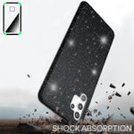 NALIA Glitzerhülle für Samsung Galaxy A32 5G – Funkelnder Glitzer-Look & Grip – SHINEPOP (Silikon Case) – Marke aus Berlin