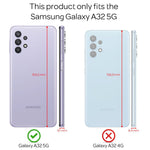 NALIA Glitzerhülle für Samsung Galaxy A32 5G – Funkelnder Glitzer-Look & Grip – SHINEPOP (Silikon Case) – Marke aus Berlin