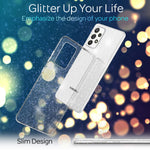 NALIA Glitzerhülle für Samsung Galaxy A52 / A52 5G / A52s 5G – Funkelndes Silikon Case – DAZZLIN (Transparent & Stoßfest) – Marke aus Berlin