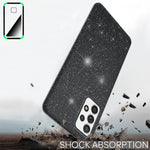 NALIA Glitzerhülle für Samsung Galaxy A52 / A52 5G / A52s 5G – Funkelnder Glitzer-Look & Grip – SHINEPOP (Silikon Case) – Marke aus Berlin