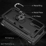 NALIA Panzerhülle für Samsung Galaxy A52 / A52 5G / A52s 5G – Ring-Ständer 360° & Magnet-Halterung Kompatibel – RINGDEFEND (Stoßfestes Outdoor Case) – Marke aus Berlin
