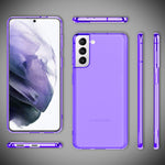 NALIA Neon Silikonhülle für Samsung Galaxy S21 Plus – Knallige Signal-Farbe & Linsenschutz – VIBE (Transparentes Case) – Marke aus Berlin