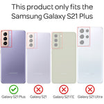 NALIA Neon Silikonhülle für Samsung Galaxy S21 Plus – Knallige Signal-Farbe & Linsenschutz – VIBE (Transparentes Case) – Marke aus Berlin