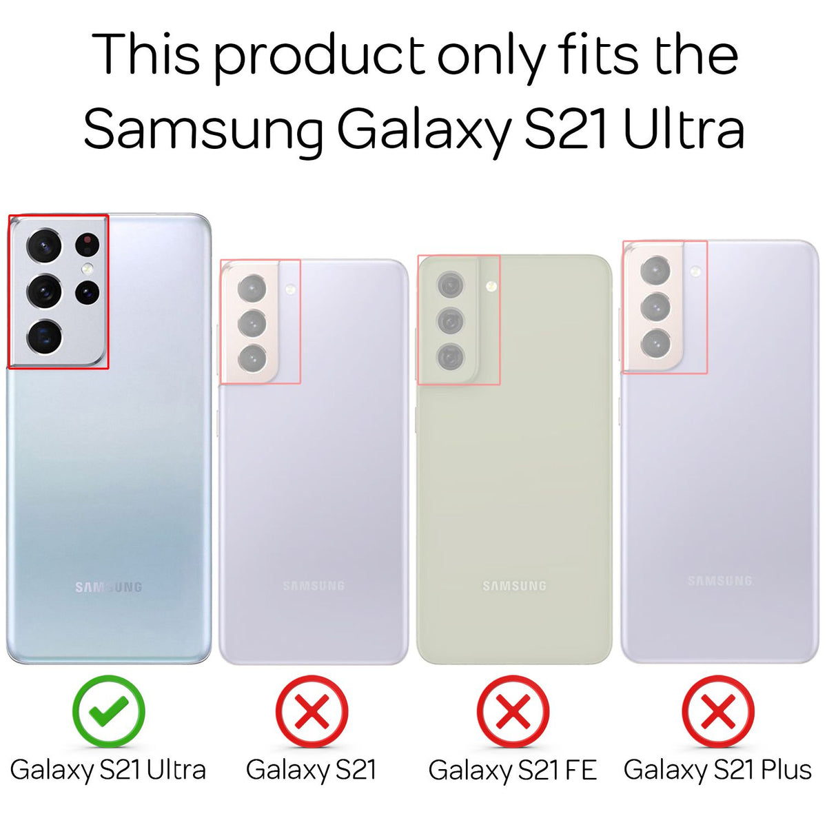 NALIA Ultra Slim Hardcase für Samsung Galaxy S21 Ultra – Matt & 0.3mm Dünn – PHANTOM (Dünnes Cover & Kamera-Vollschutz) – Marke aus Berlin