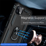 NALIA Panzerhülle für Samsung Galaxy A22 5G – Ring-Ständer 360° & Magnet-Halterung Kompatibel – RINGDEFEND (Stoßfestes Outdoor Case) – Marke aus Berlin