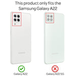 NALIA Glitzerhülle für Samsung Galaxy A22 – Funkelndes Silikon Case – DAZZLIN (Transparent & Stoßfest) – Marke aus Berlin