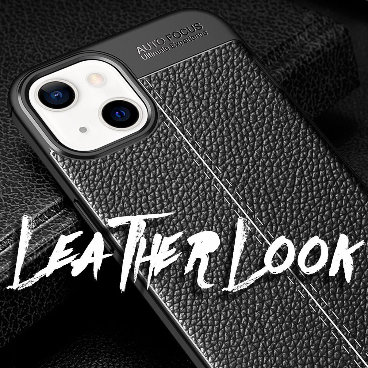 NALIA Leder-Optik Silikon Case für iPhone 13 Mini – Griffig & Matt – BARRON Handyhülle (Anti-Fingerprint, Stoßfest & Robust) – Marke aus Berlin