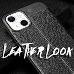 NALIA Leder-Optik Silikon Case für iPhone 13 Mini – Griffig & Matt – BARRON Handyhülle (Anti-Fingerprint, Stoßfest & Robust) – Marke aus Berlin