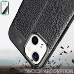 NALIA Leder-Optik Silikon Case für iPhone 13 Mini – Griffig & Matt – BARRON Handyhülle (Anti-Fingerprint, Stoßfest & Robust) – Marke aus Berlin