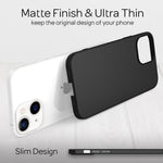 NALIA Ultra Slim Hardcase für iPhone 13 – Anti-Fingerabdruck & 0.5mm Dünn – PUREFIT (Matt & Leicht) – Marke aus Berlin