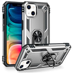NALIA Panzerhülle für iPhone 13 – Ring-Ständer 360° & Magnet-Halterung Kompatibel – RINGDEFEND (Stoßfestes Outdoor Case) – Marke aus Berlin