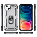 NALIA Panzerhülle für iPhone 13 – Ring-Ständer 360° & Magnet-Halterung Kompatibel – RINGDEFEND (Stoßfestes Outdoor Case) – Marke aus Berlin