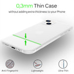 NALIA Ultra Slim Hardcase für iPhone 13 Mini – Matt-Transparent & 0.3mm Dünn – PHANTOM (Dünnes Cover & Kamera-Vollschutz) – Marke aus Berlin