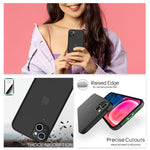 NALIA Ultra Slim Hardcase für iPhone 13 Mini – Matt-Transparent & 0.3mm Dünn – PHANTOM (Dünnes Cover & Kamera-Vollschutz) – Marke aus Berlin