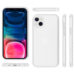 NALIA Ultra Slim Hardcase für iPhone 13 Mini – Matt-Transparent & 0.3mm Dünn – PHANTOM (Dünnes Cover & Kamera-Vollschutz) – Marke aus Berlin