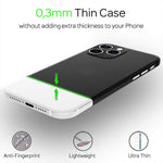 NALIA Ultra Slim Hardcase für iPhone 13 Pro Max – Matt-Transparent & 0.3mm Dünn – PHANTOM (Dünnes Cover & Kamera-Vollschutz) – Marke aus Berlin
