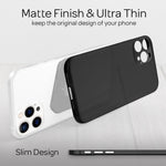 NALIA Ultra Slim Hardcase für iPhone 13 Pro Max – Matt-Transparent & 0.3mm Dünn – PHANTOM (Dünnes Cover & Kamera-Vollschutz) – Marke aus Berlin
