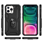 NALIA Panzerhülle für iPhone 13 Pro – Ring-Ständer 360° & Magnet-Halterung Kompatibel – RINGDEFEND (Stoßfestes Outdoor Case) – Marke aus Berlin