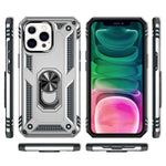 NALIA Panzerhülle für iPhone 13 Pro – Ring-Ständer 360° & Magnet-Halterung Kompatibel – RINGDEFEND (Stoßfestes Outdoor Case) – Marke aus Berlin