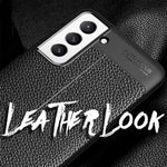 NALIA Leder-Optik Silikon Case für Samsung Galaxy S21 FE – Griffig & Matt – BARRON Handyhülle (Anti-Fingerprint, Stoßfest & Robust) – Marke aus Berlin