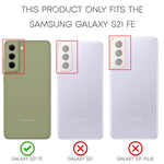 NALIA Leder-Optik Silikon Case für Samsung Galaxy S21 FE – Griffig & Matt – BARRON Handyhülle (Anti-Fingerprint, Stoßfest & Robust) – Marke aus Berlin