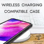 NALIA Leder-Optik Silikon Case für Samsung Galaxy S21 FE – Griffig & Matt – BARRON Handyhülle (Anti-Fingerprint, Stoßfest & Robust) – Marke aus Berlin